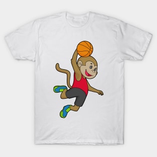 Monkey Basketball player Basketball T-Shirt